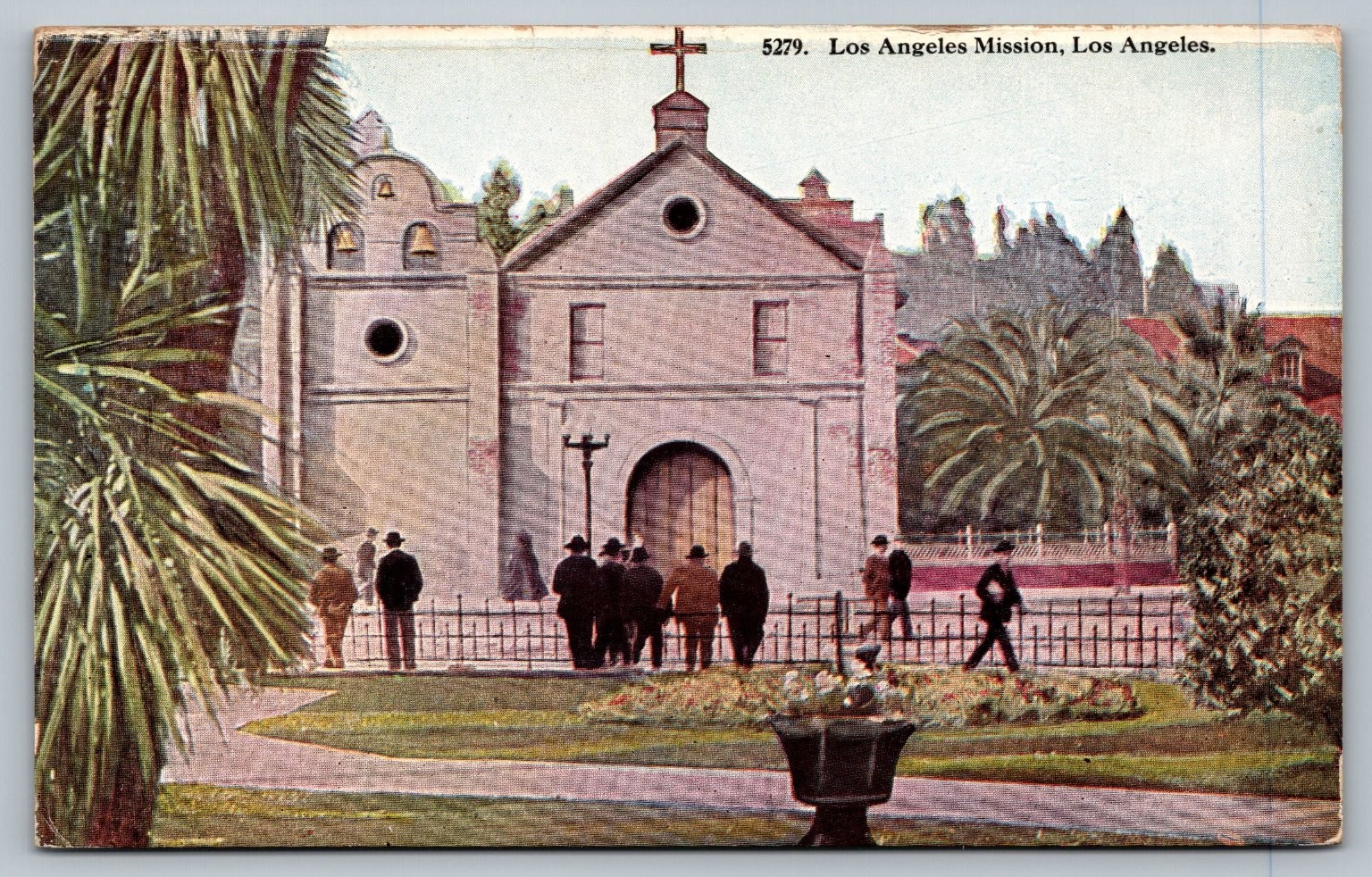 Vintage Los Angeles Mission Postcard CA Pacific Novelty Co. Early 1900s