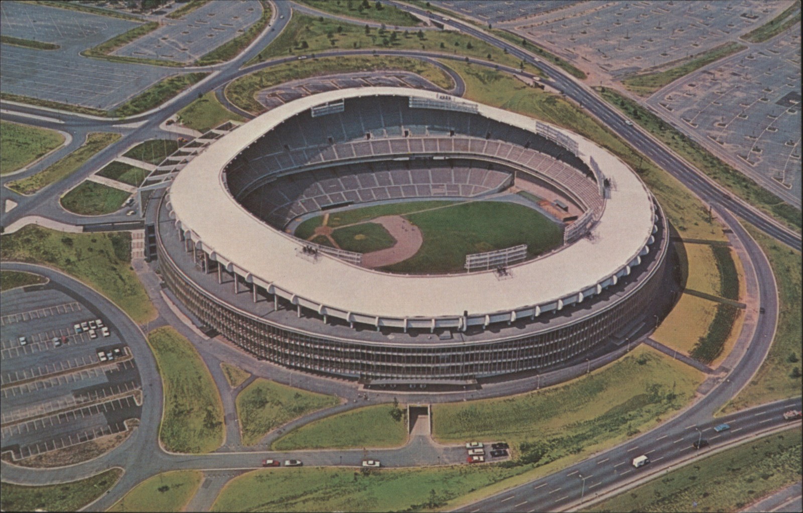 Washington, District of Columbia DC D. C. Stadium Aerial View Chrome Postcard