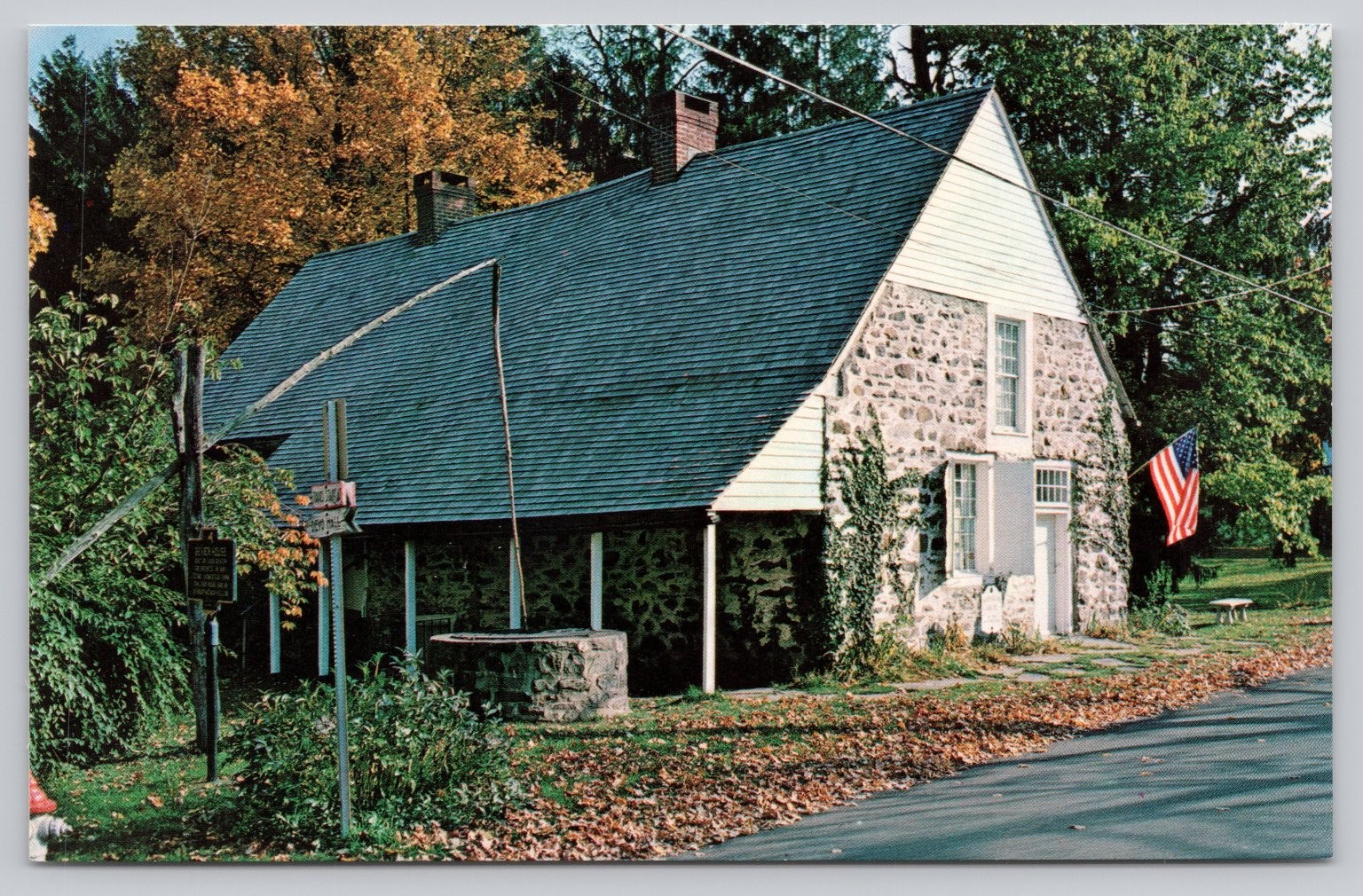 Bevier-Elting House New Paltz NY Huguenot Street Historic Landmark Postcard