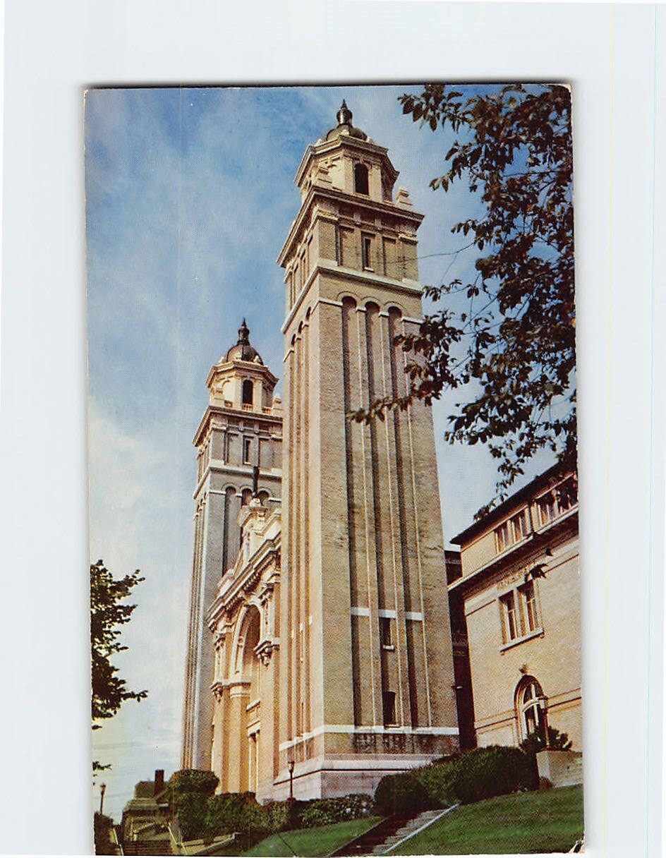 Postcard St. James Cathedral Seattle Washington USA