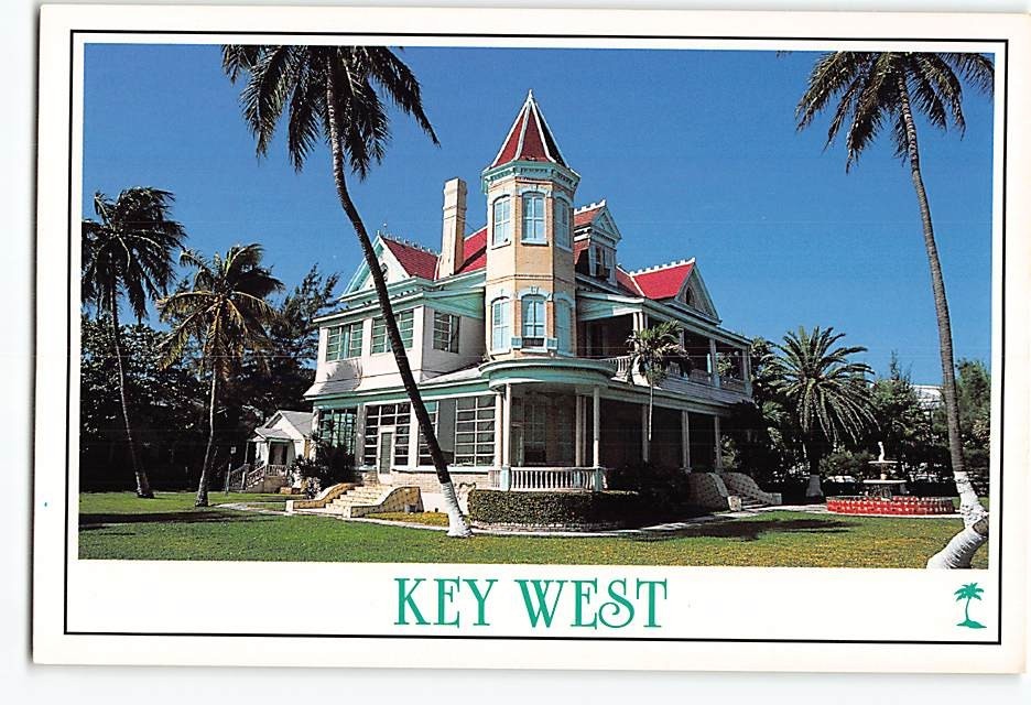 Postcard Southernmost House in Key West Florida USA