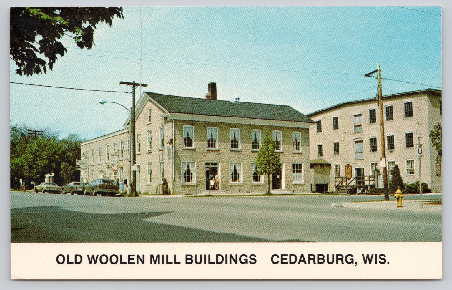 McGrew Color Graphics Old Woolen Mill Buildings Cedarburg WI Postcard