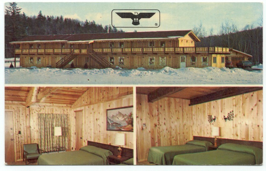 Ludlow VT Timber Inn Motel Postcard ~ Vermont