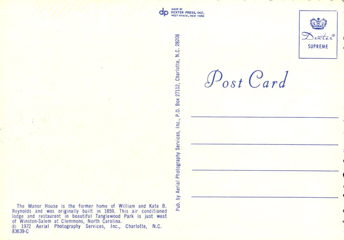 Greetings from Gastonia North Carolina N.C. Postcard Aerial View L4