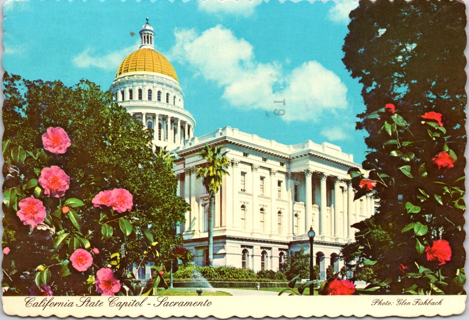 4 Lot Postcard State Capitol North Dakota Kansas Colorado California Flowers
