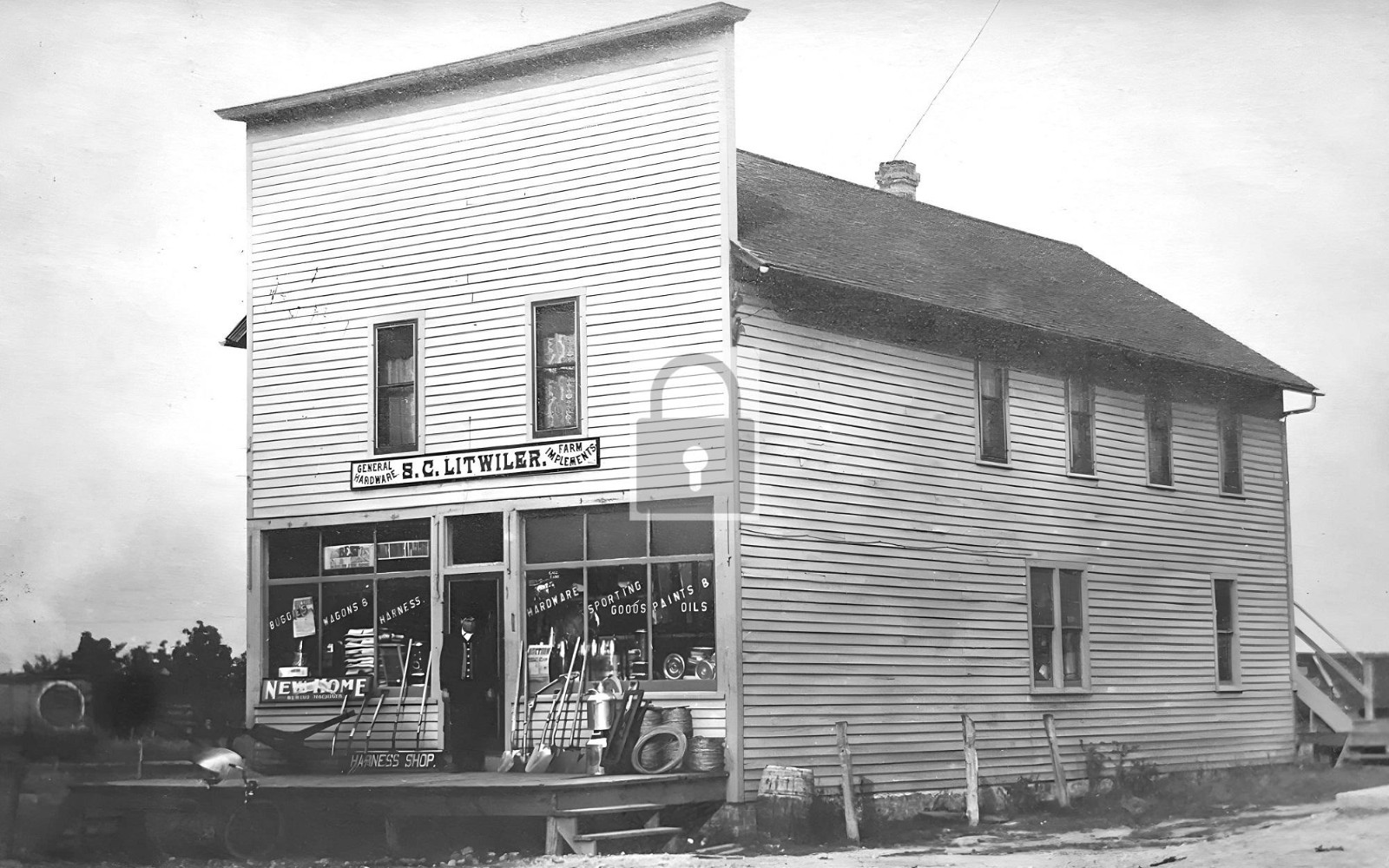 S C Litwiler Hardware Store Round Lake Illinois IL – Reprint