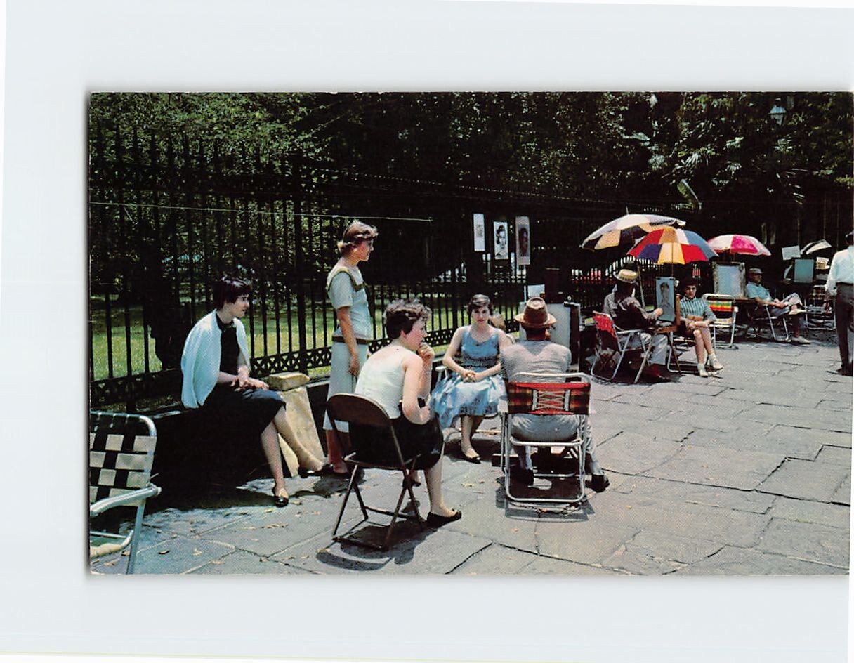 Postcard Jackson Square, New Orleans, Louisiana