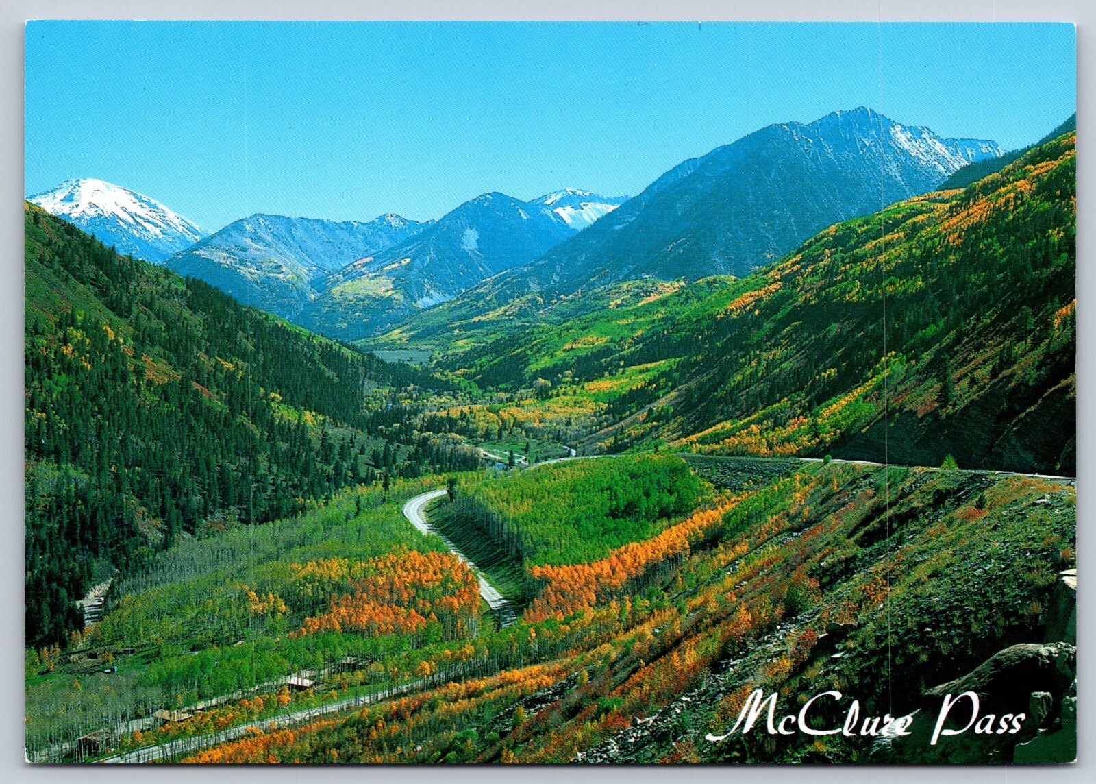 Postcard Colorado CO McClure Pass