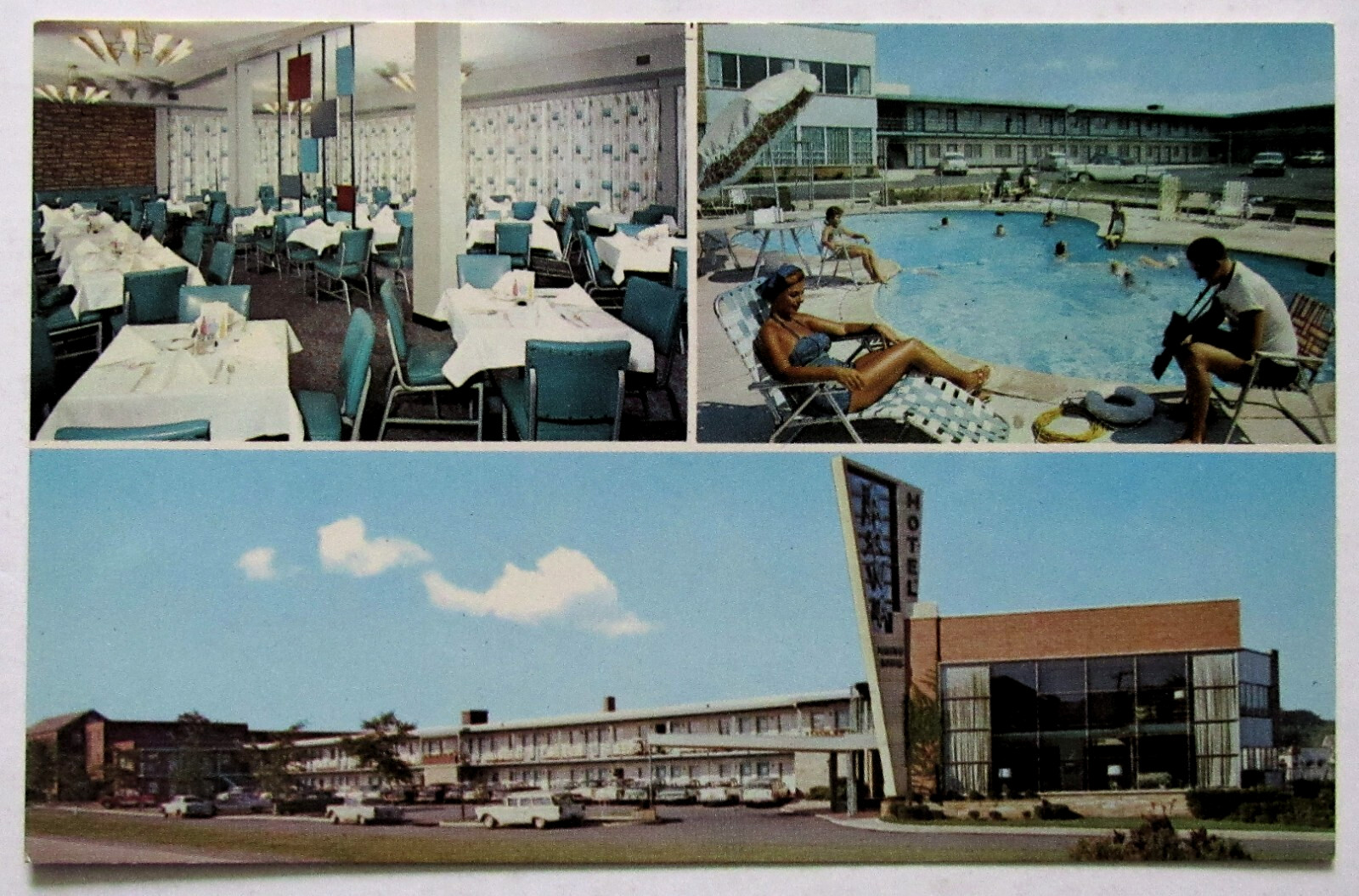 Arlington Virginia Arva Motor Motel Postcard
