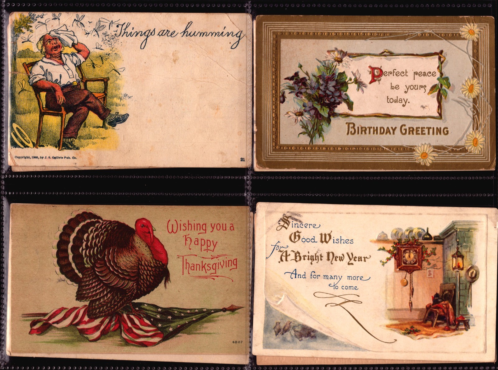 HUGE LOT 100 GREETINGS POSTCARDS MAJORITY 75 TO 100 YEARS OLD