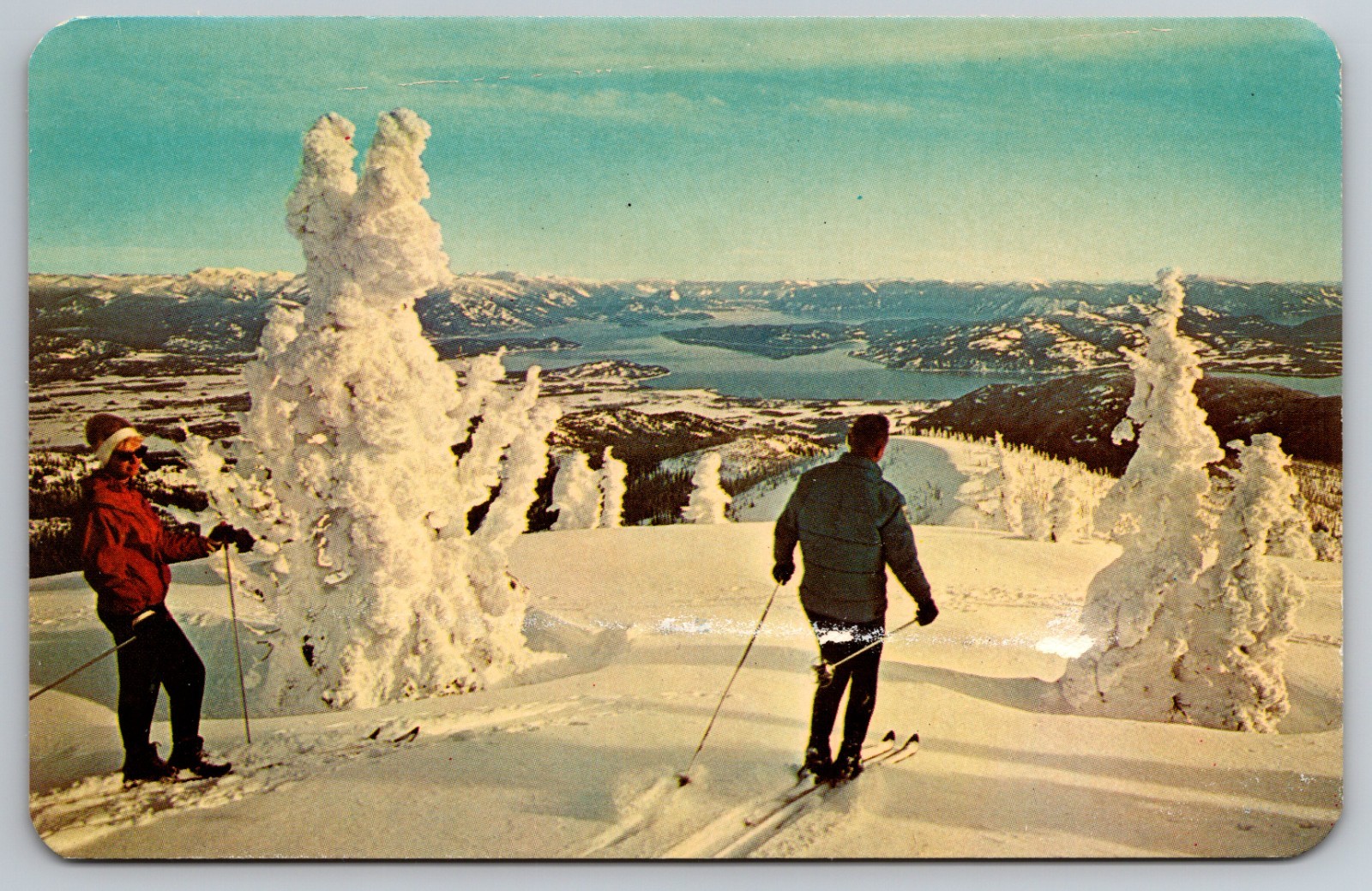 Sandpoint, Idaho – Schweitzer Basin Skiing / Winter Sports Chrome Postcard A