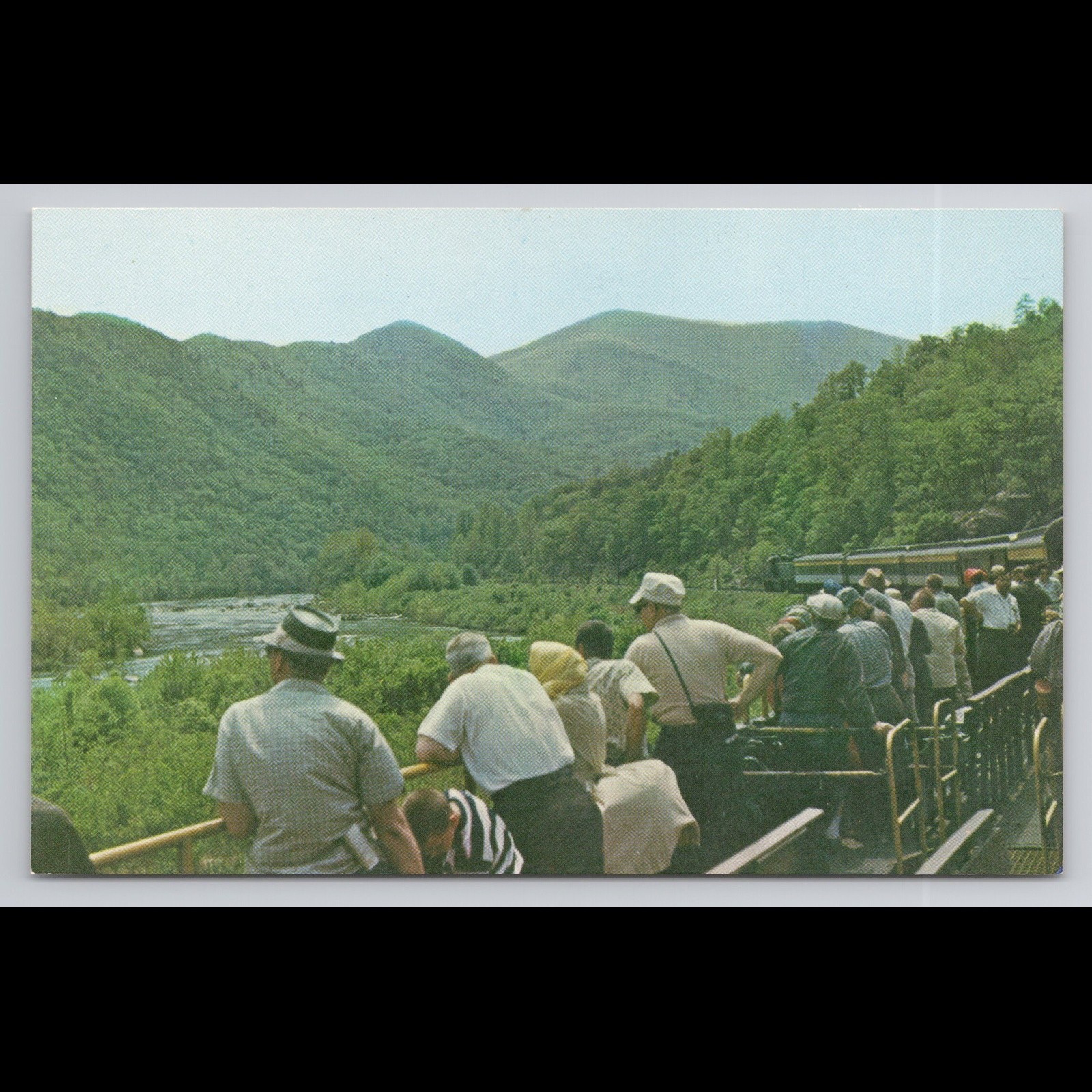 Vintage Postcard Snowden Virginia Train Sightseeing Unposted Scenic Collectible