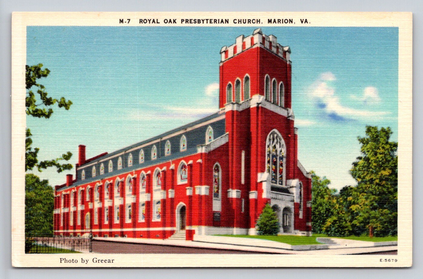 Linen Royal Oak Presbyterian Church Marion Virginia P613