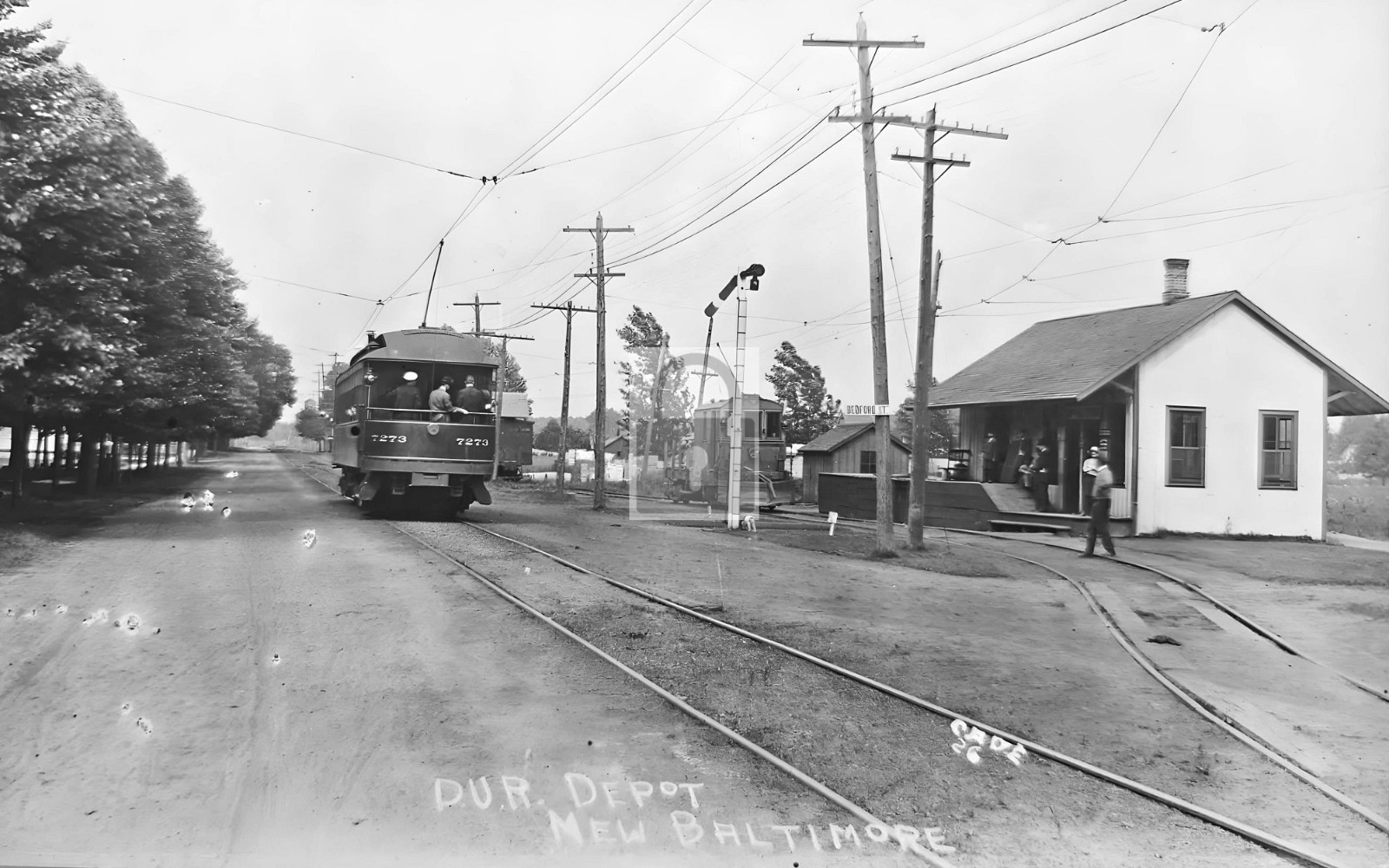 Interurban Trolley DUR Station Depot New Baltimore Michigan MI – Reprint