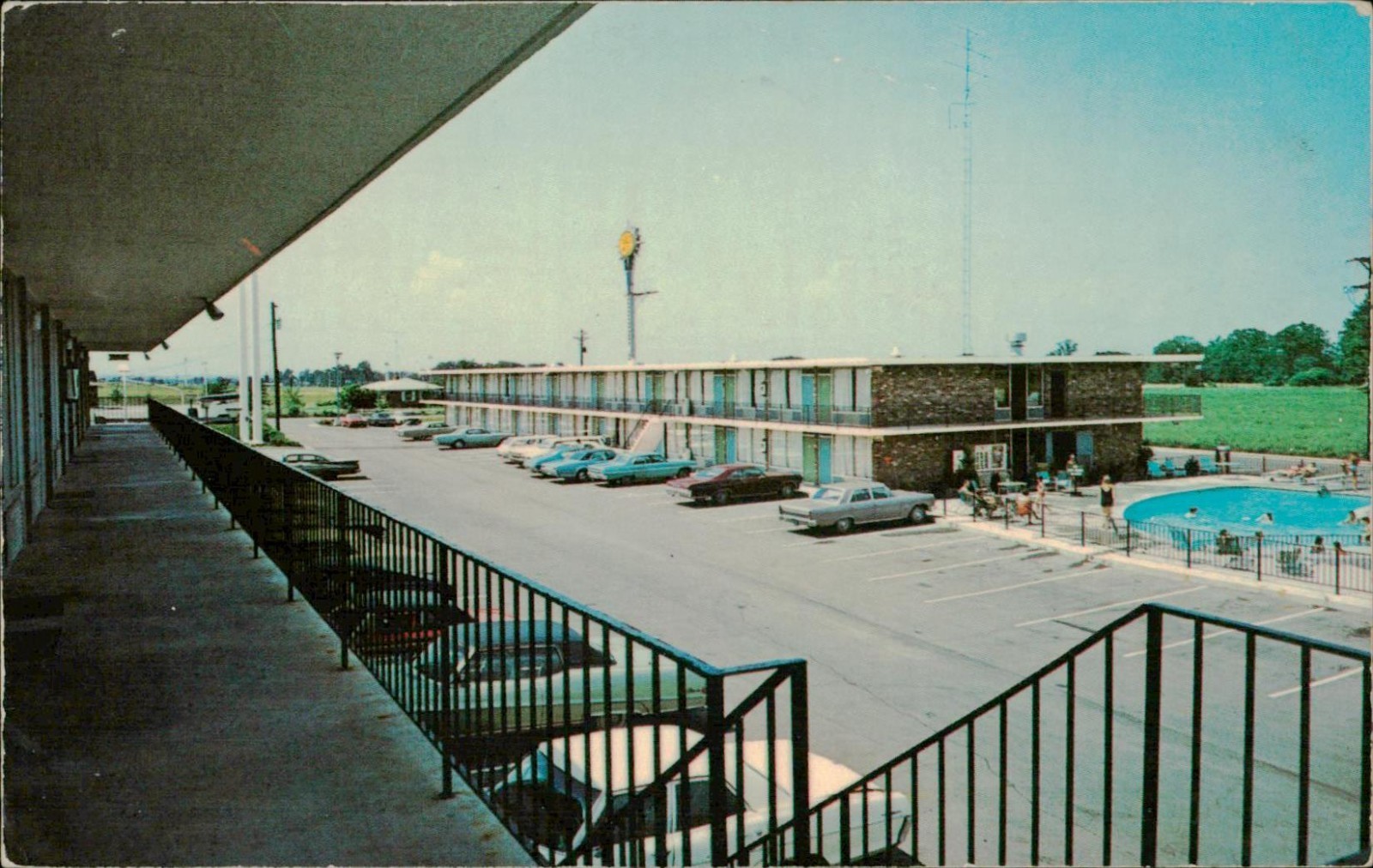 Bowling Green KY Quality Motel Postcard Ray Scott Kentucky Roadside Americana
