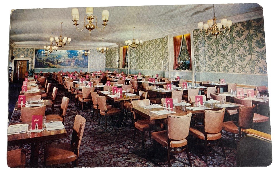 Clark’s Restaurant, S Main Street ~ Akron Ohio OH ~ Vintage Postcard