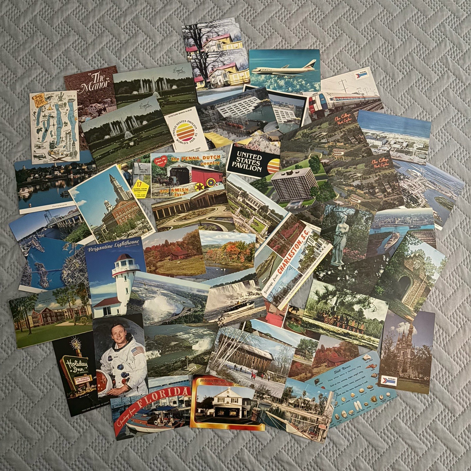 Vintage Lot of 60+ Unused Postcards & Photo Booklets ~ New England & East Coast