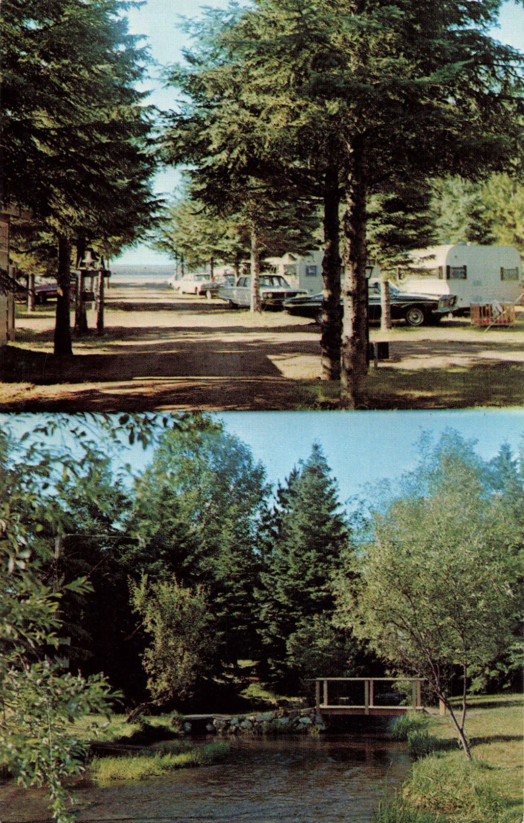 Arbor Vitae Camping & Trailer Park Arbor Vitae Wisconsin WI c1970 Postcard