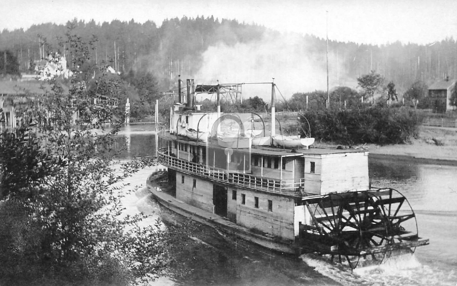 Paddle Boat Steamer Ship Coquille River Oregon OR – Reprint