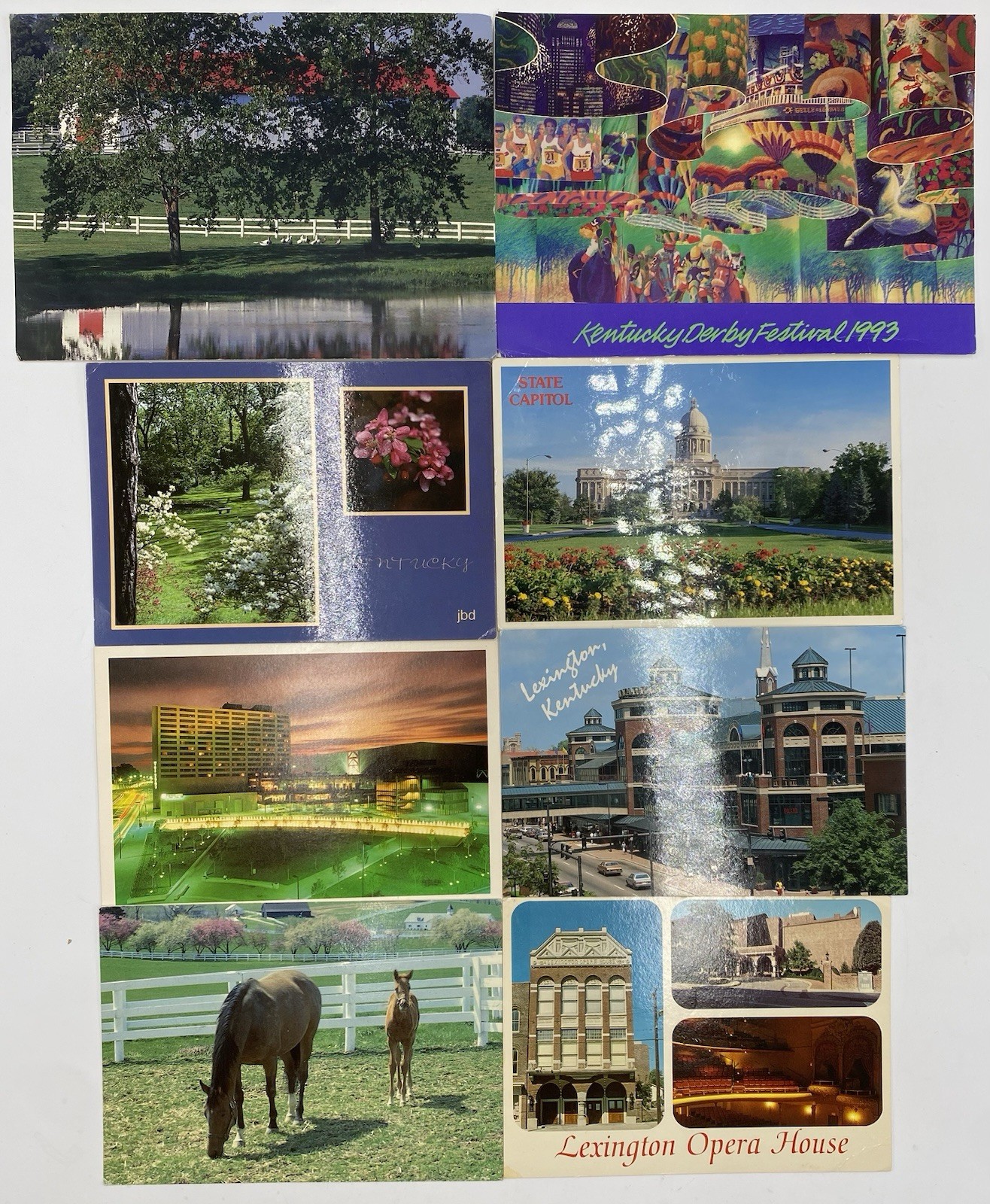 KENTUCKY – KY – assortment of Postcards – Lot of 8 From 1980’s And Early 90’s