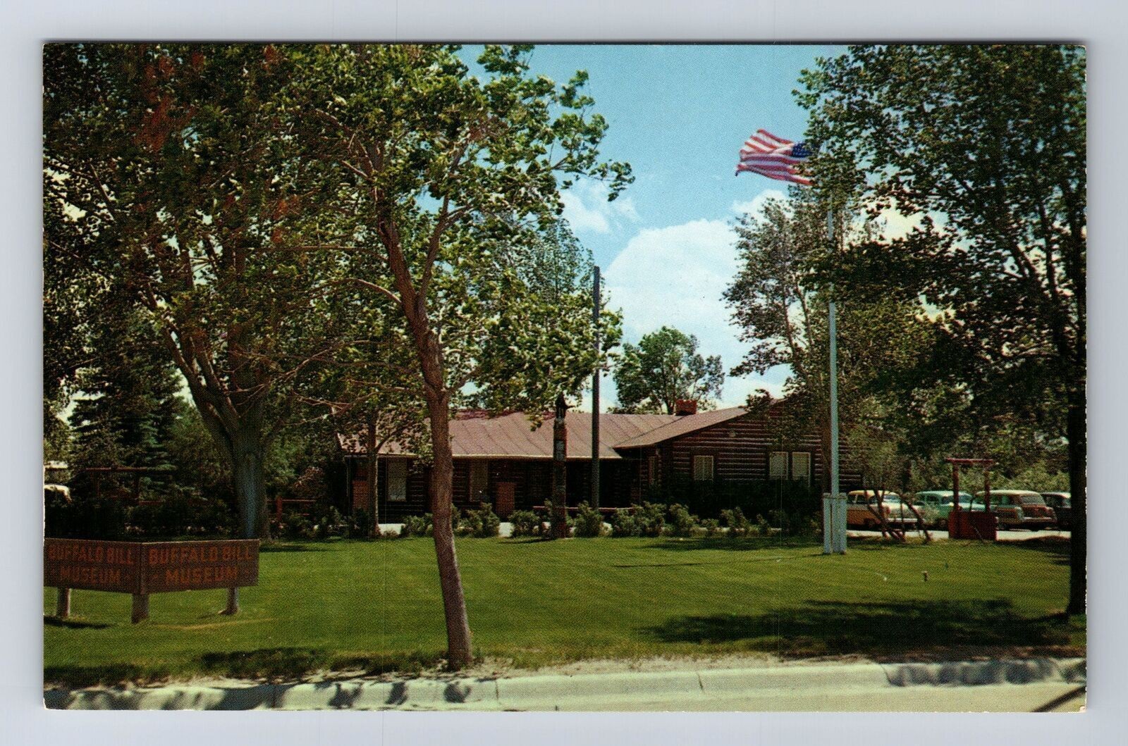 Cody WY-Wyoming, Buffalo Bill Museum, Advertising, Vintage Postcard