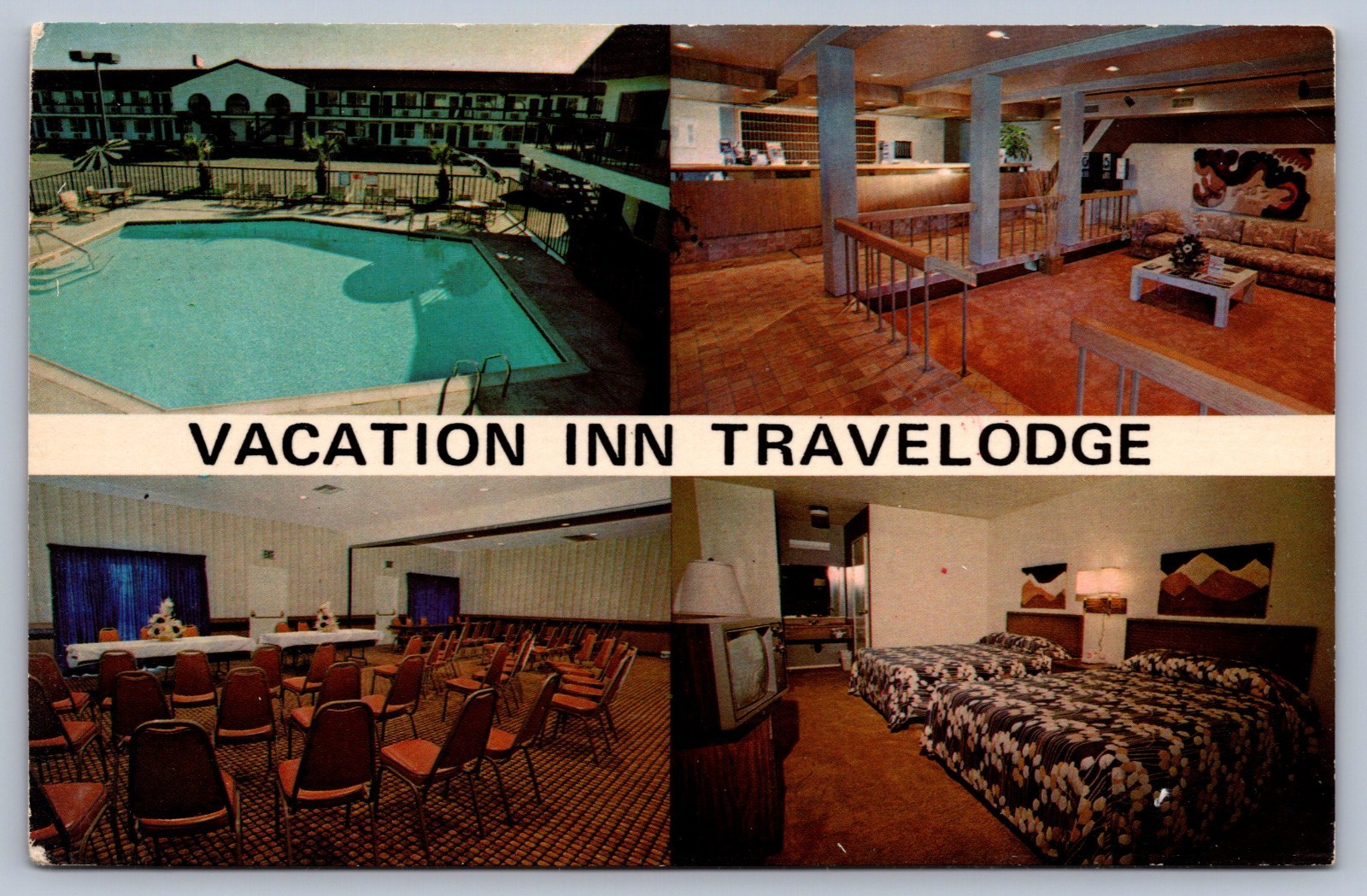 Postcard El Centro CA Vacation Inn TraveLodge Multiview