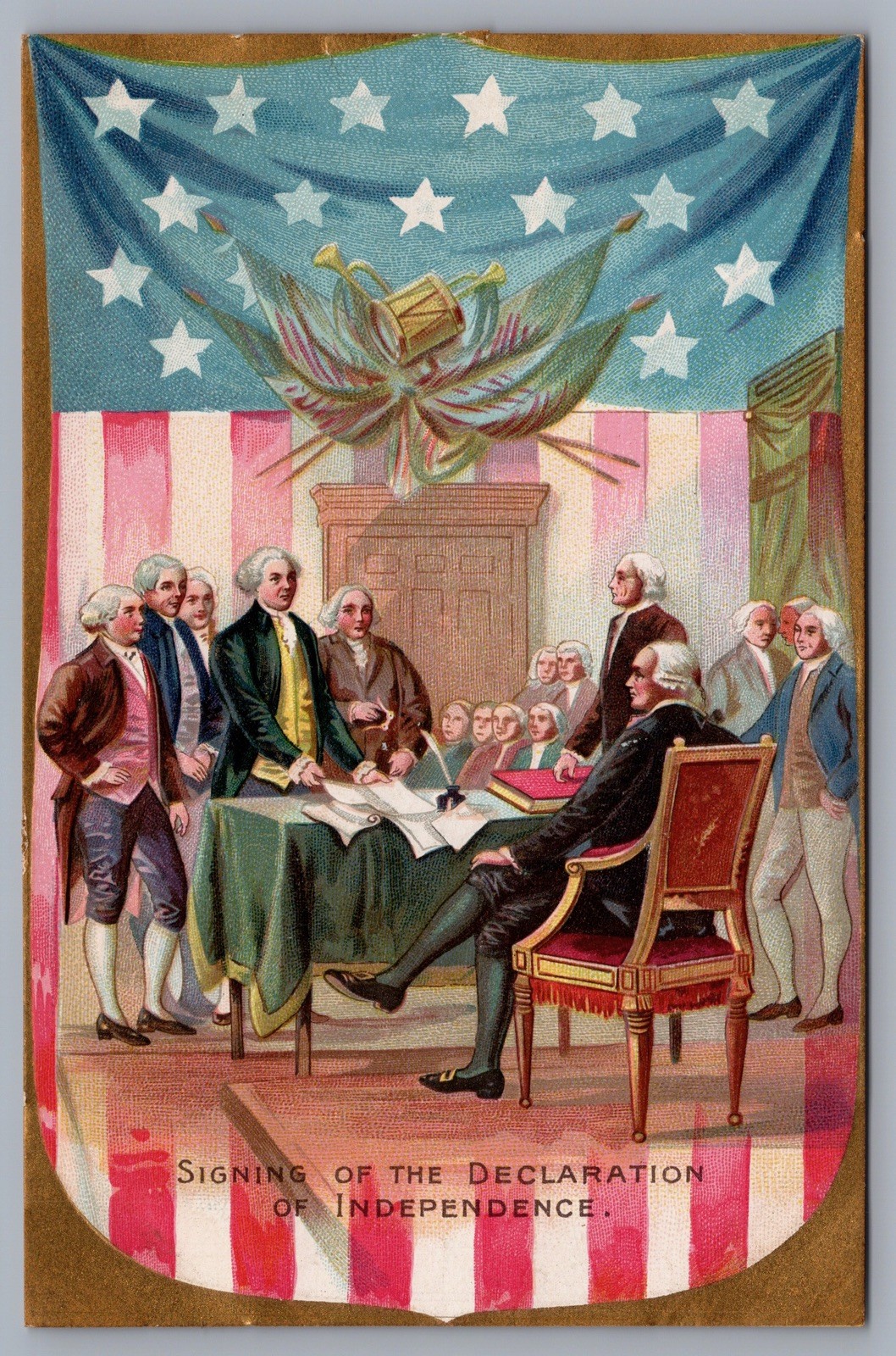 Tuck’s Declaration of Independence Day 109 Embossed Postcard P3