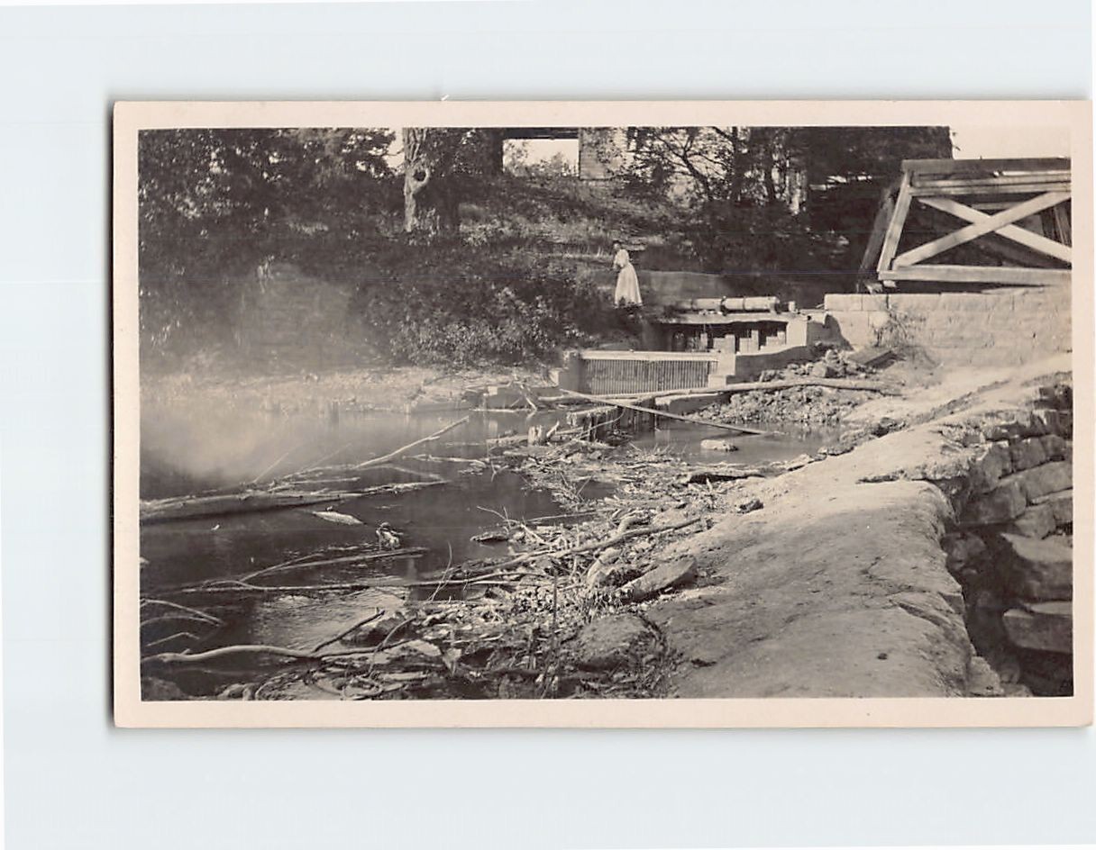 Postcard Lake Dam Trees Landscape Picture