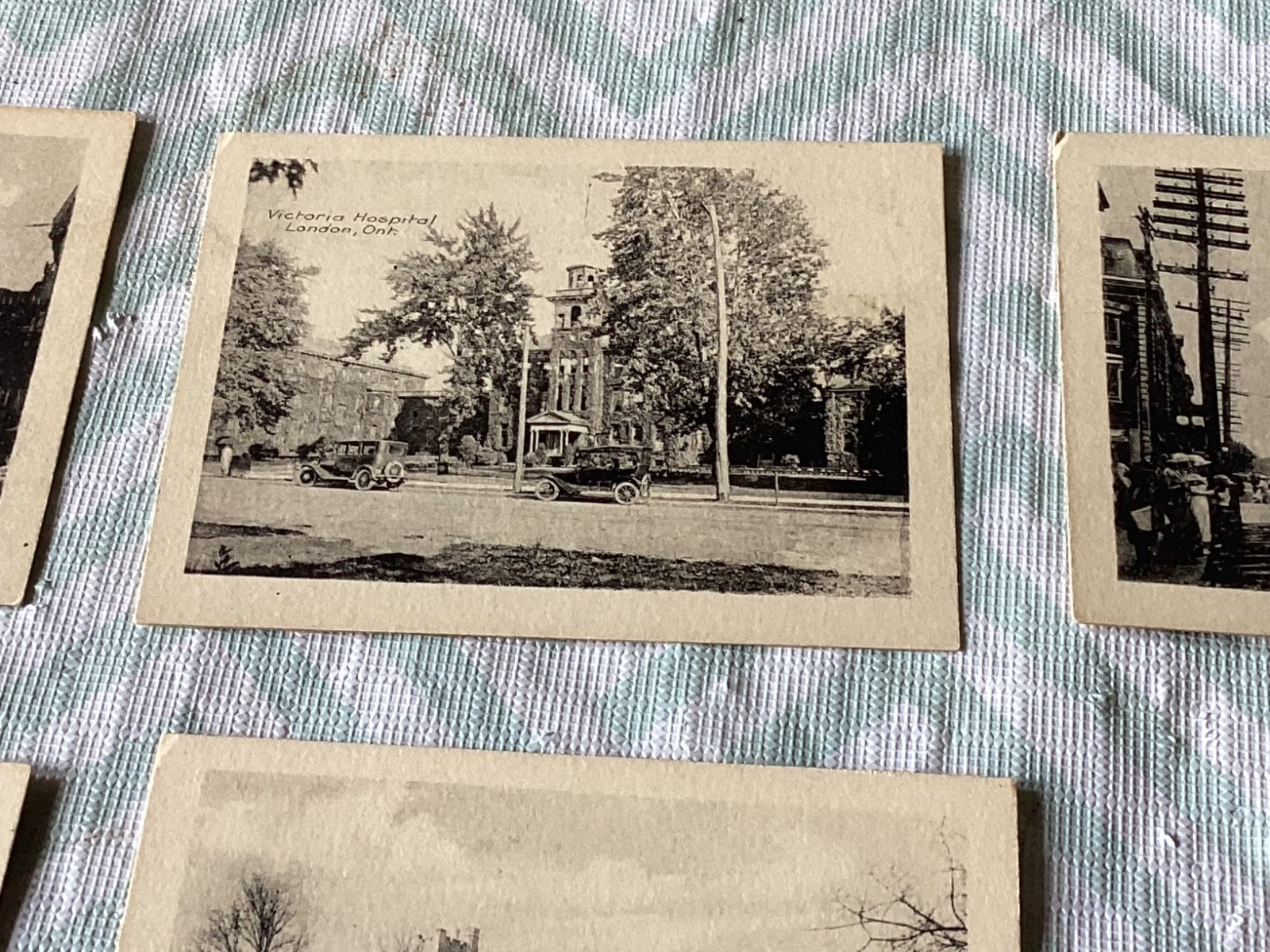 12,1920’s LONDON ,ONTARIO.B & W ,SCENES OLD CARS etc,mini picture cards
