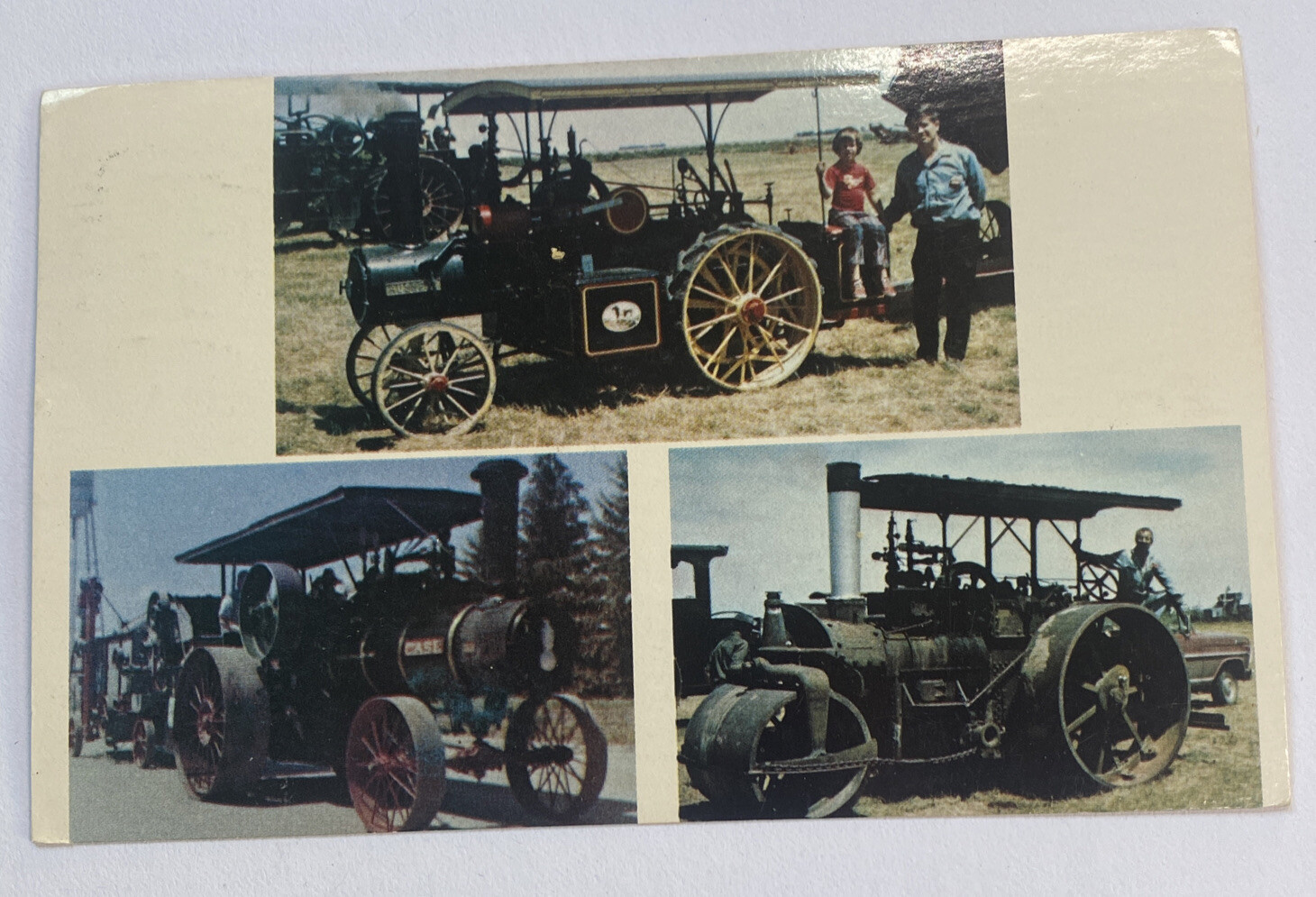 Vintage Postcard c1981 ~ Threshers Assoc. Steam Tractor Show ~ Bird City Kansas