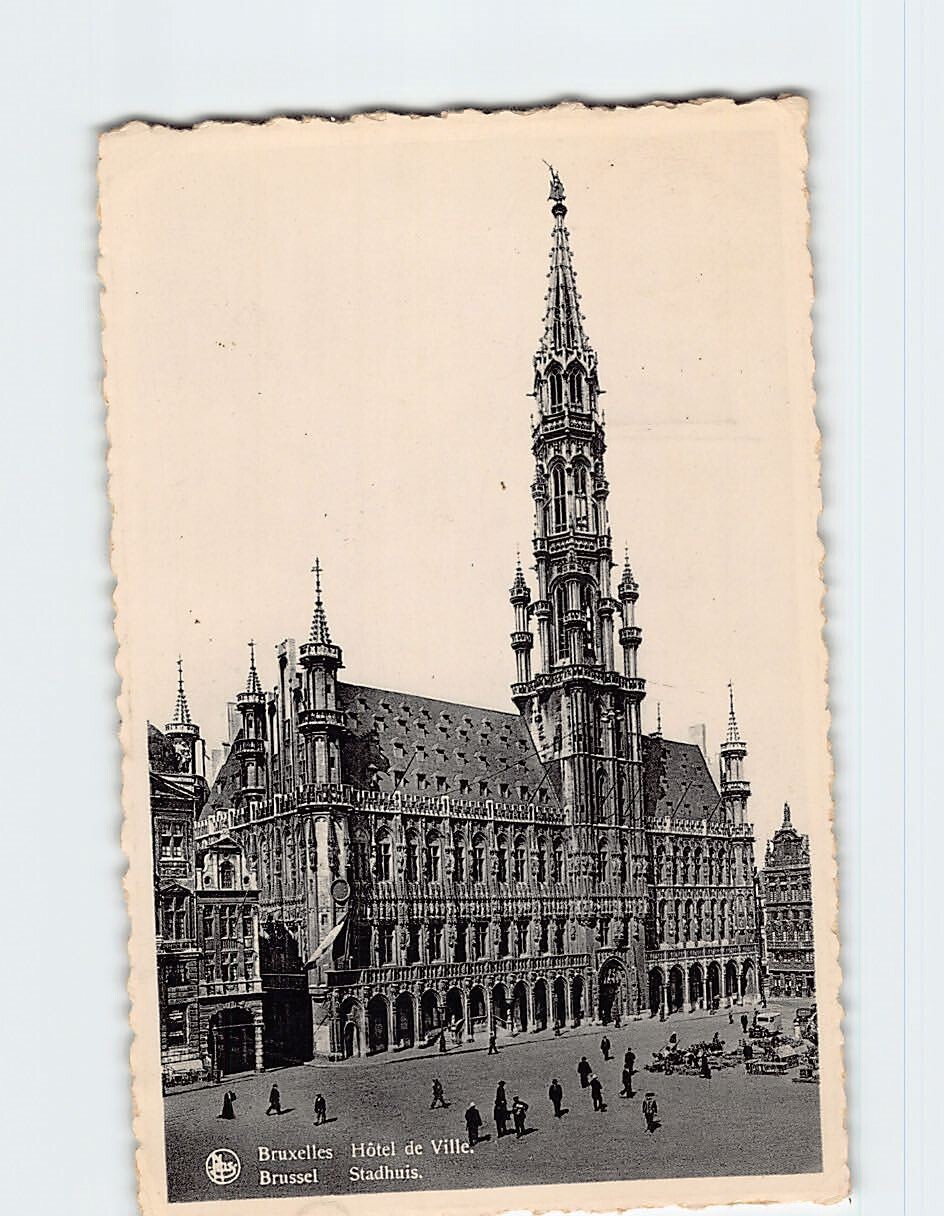 Postcard The Town Hall Brussels Belgium