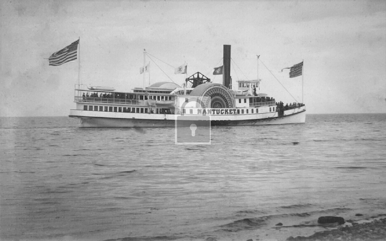 Nantucket Steamer Boat Ship New Bedford Jersey NJ – Reprint