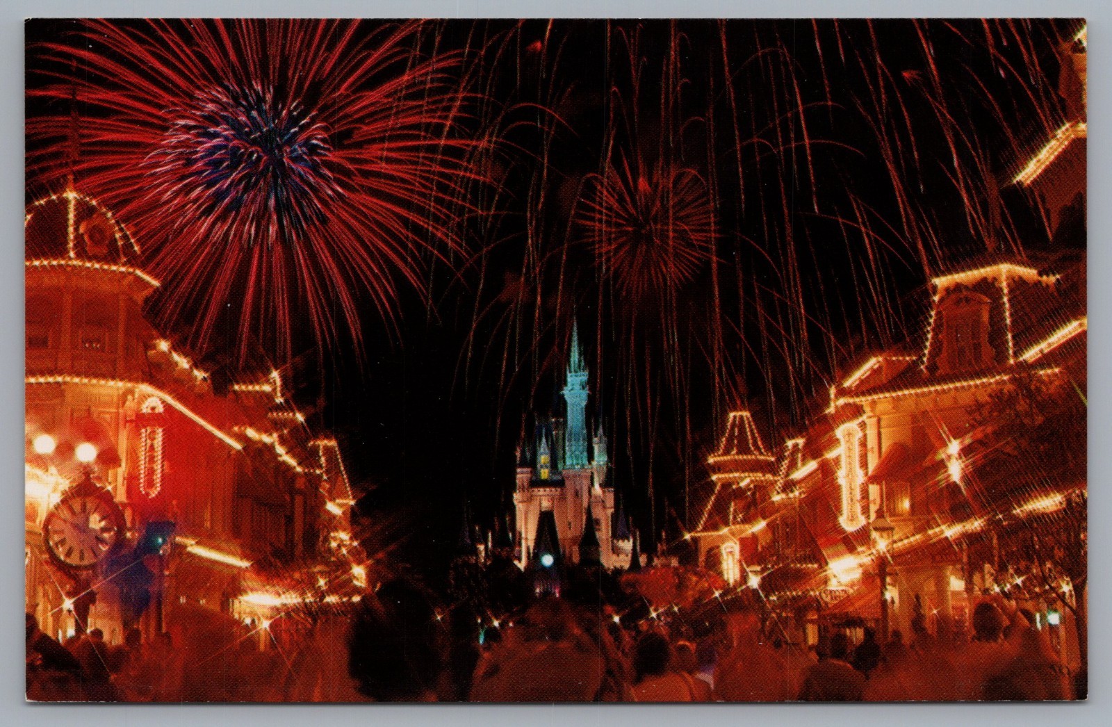 Fantasy In The Sky Fireworks Cinderella Castle Walt Disney World Postcard