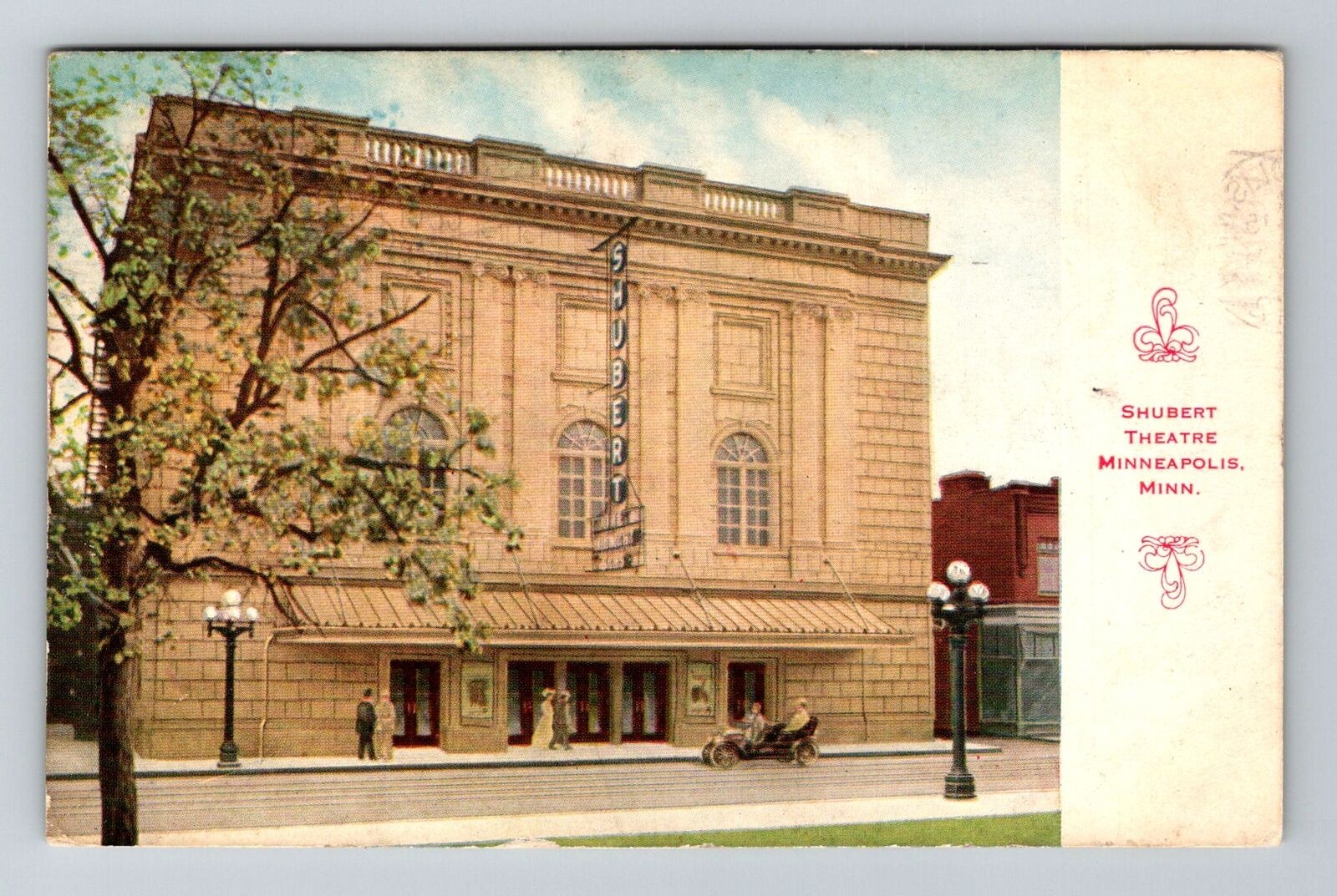 Minneapolis MN-Minnesota, Shubert Theatre, c1912 Vintage Souvenir Postcard