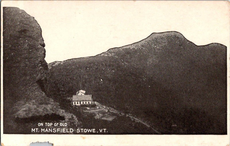 Stowe VT postcard MOUNT MANSFIELD SUMMIT LODGE j/13 AV4301