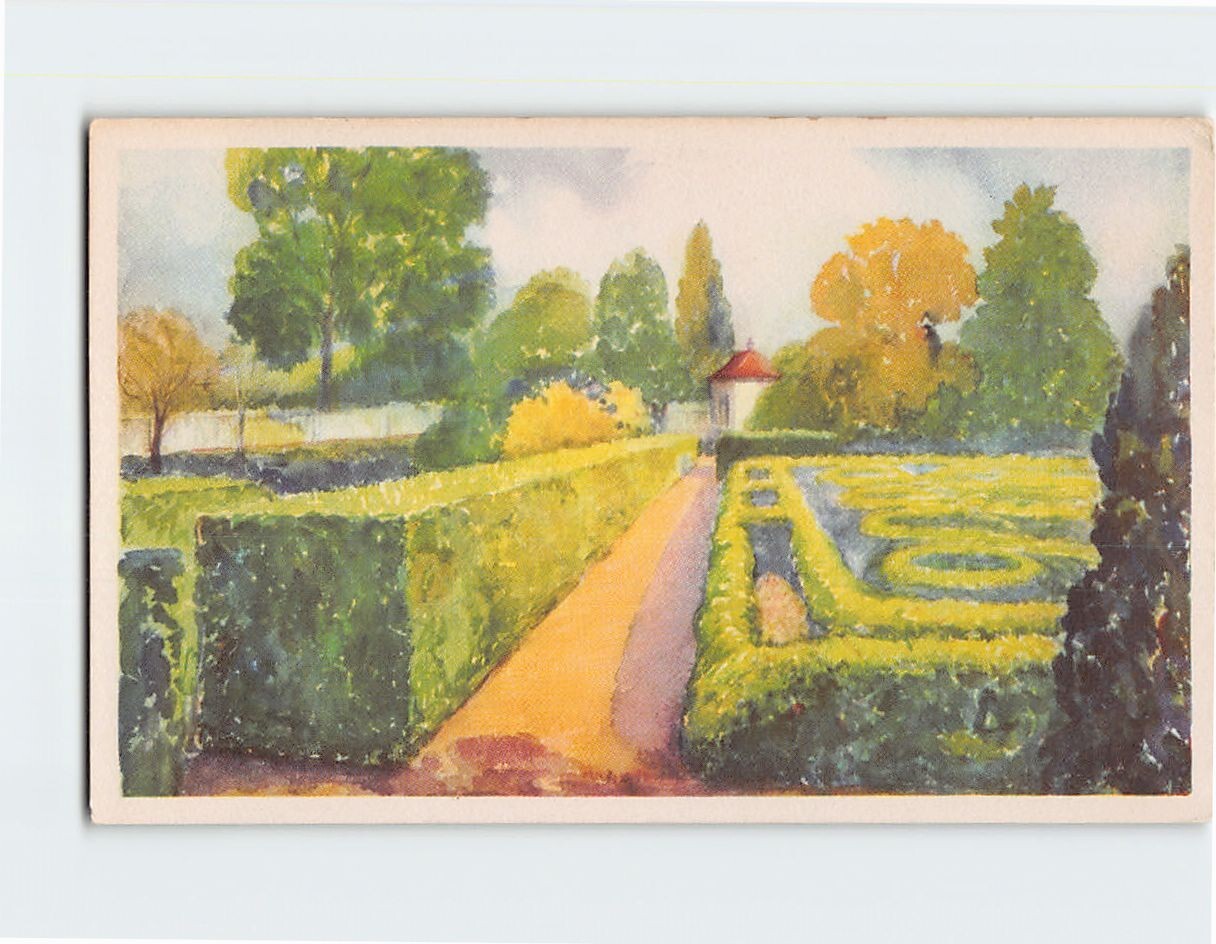 Postcard The Flower Garden Mt. Vernon Virginia USA