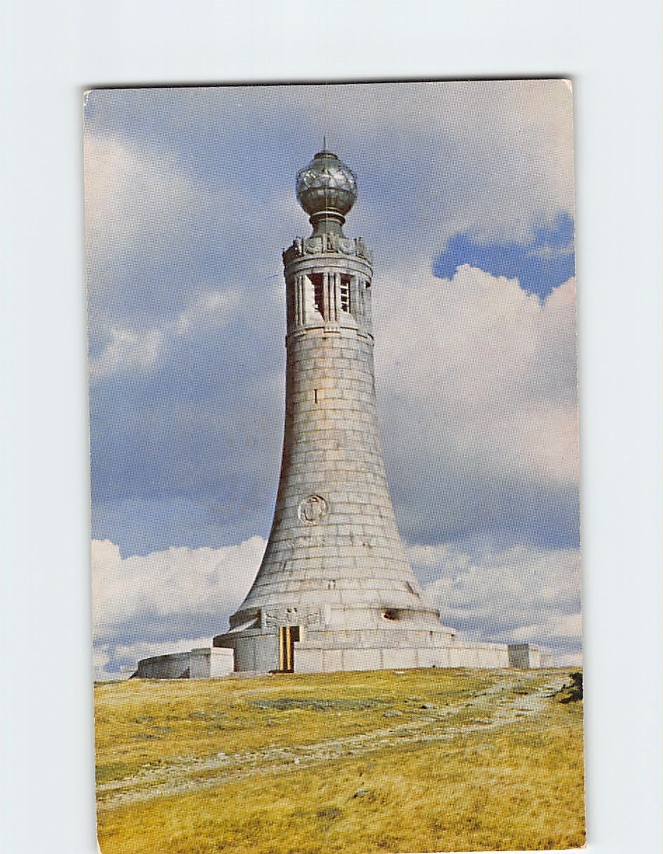 Postcard State War Memorial Beacon Summit of Mount Greylock North Adams MA USA