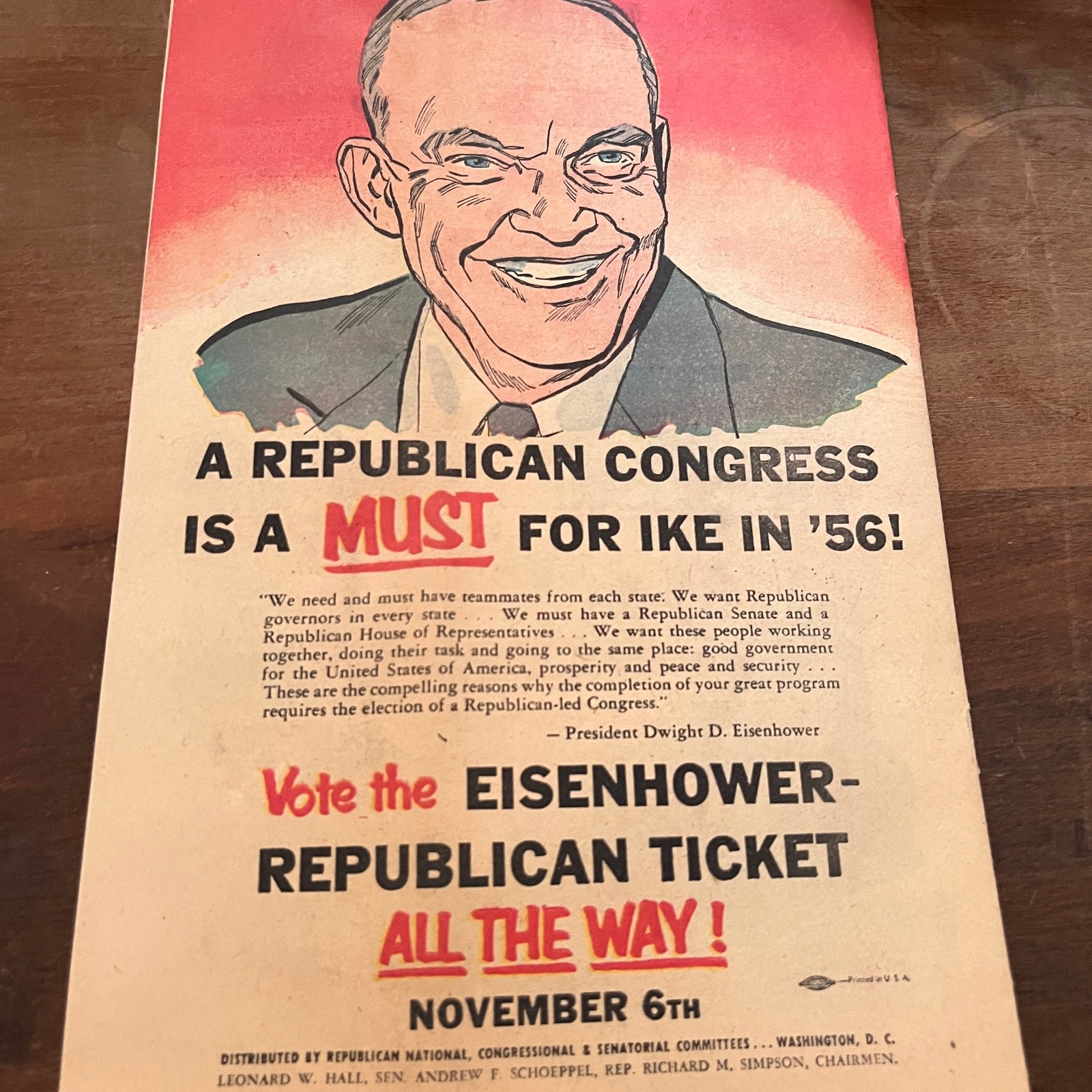 Scarce 1956 Forward With Eisenhower – Nixon Presidential Comic Book AF3-18