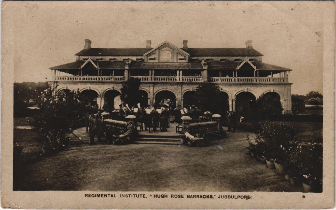 PC JUBBULPORE REGIMENTAL INSTITUTE HIGH ROSE BARRACKS INDIA MILITARY (a24745)