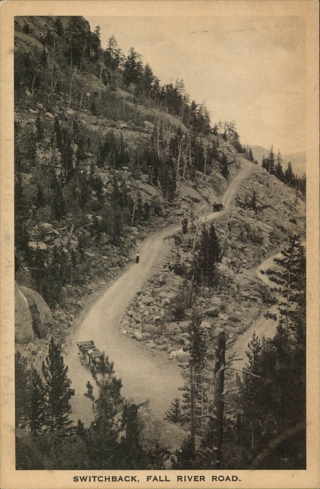 Fall River Road,Scenes of Estes Park,CO Larimer County Colorado Postcard