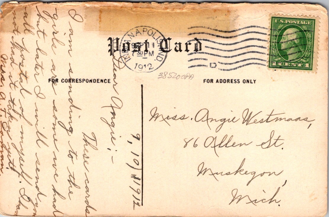 Colony, Oklahoma Columbia Memorial Church Building Postcard OK OKLA