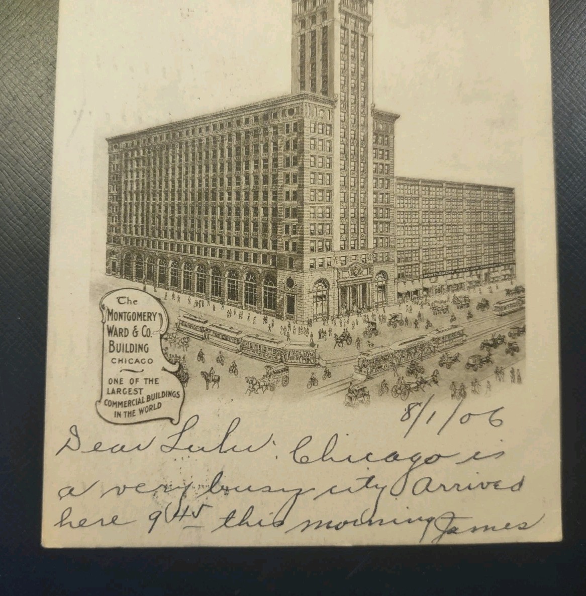 1906 Montgomery Ward Building UDB Postcard Retail Store Exterior Chicago IL