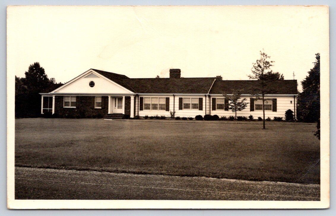 Vintage USA Postcard Dupont Photo Paper Ranch House 1950s RPPC