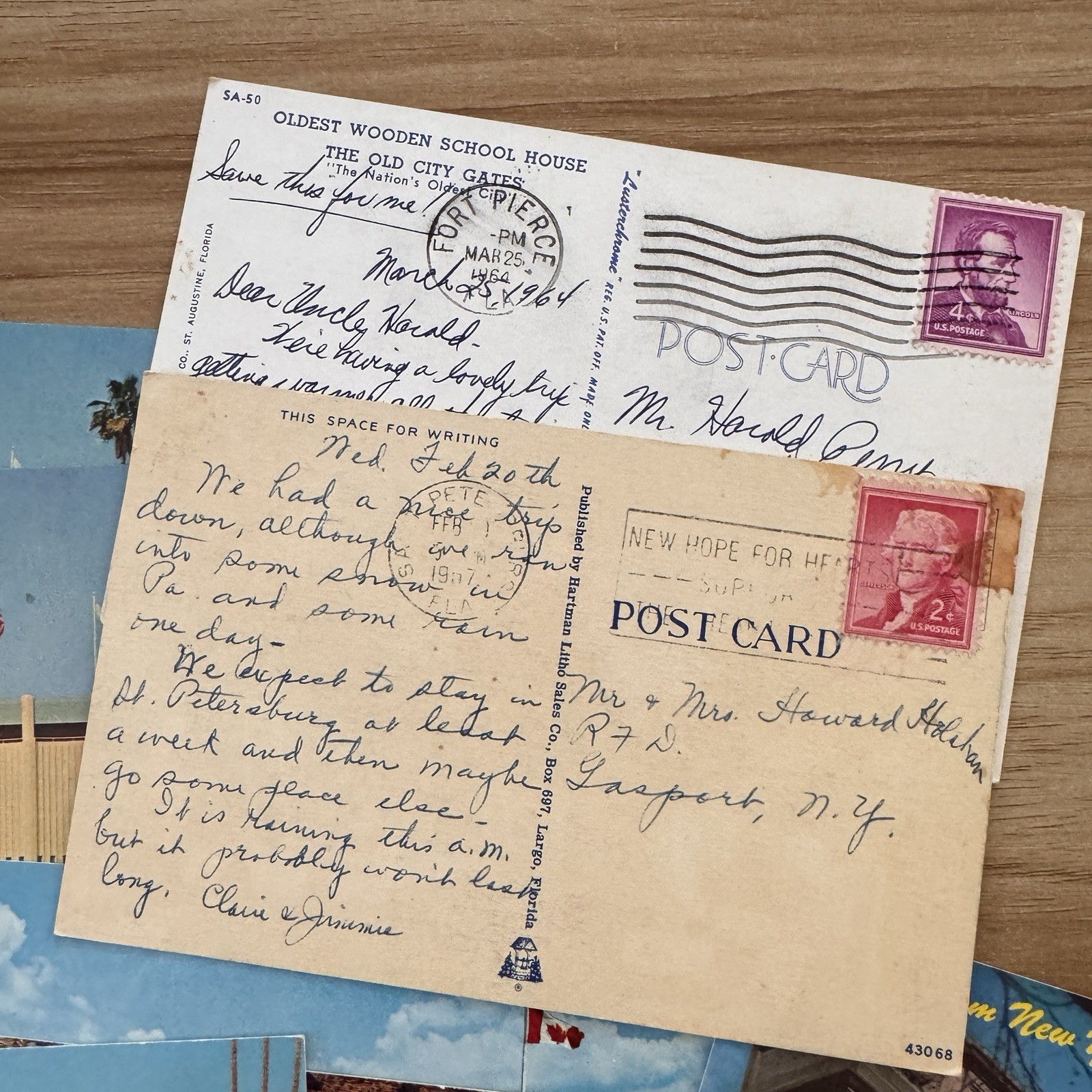 Vintage Antique Postcard Lot 60+ Paper Photos Early 1900’s – 1950’s NYC DC USA