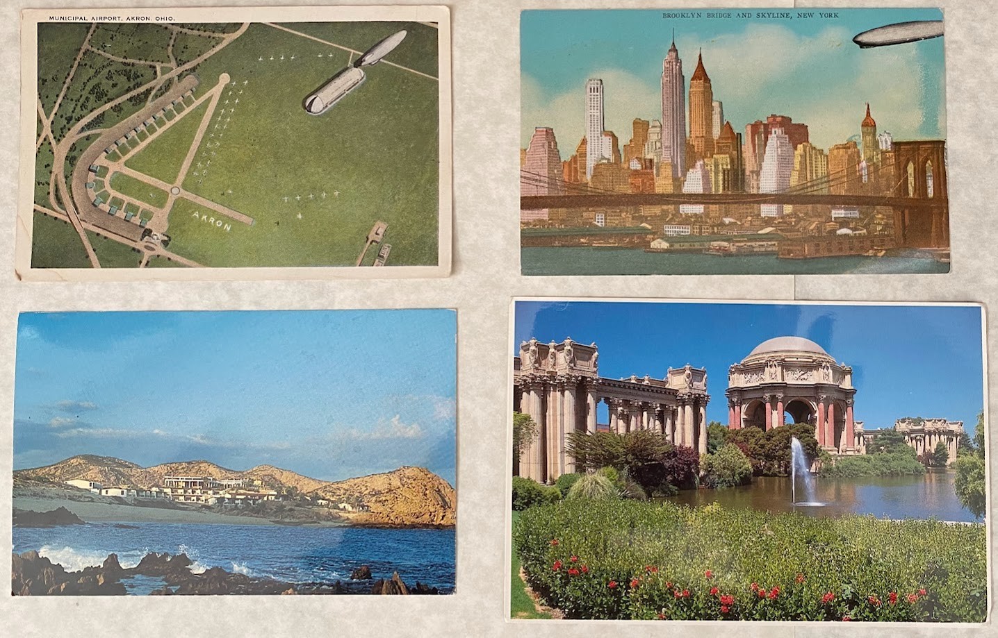 1908-1990s USA Vintage Postcards & Old stamps, WWII World at War, Army Free Mail