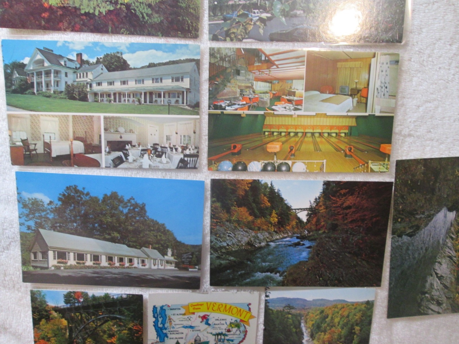 Collectible Postcards Vintage Vermont Lot Of 12 Unused