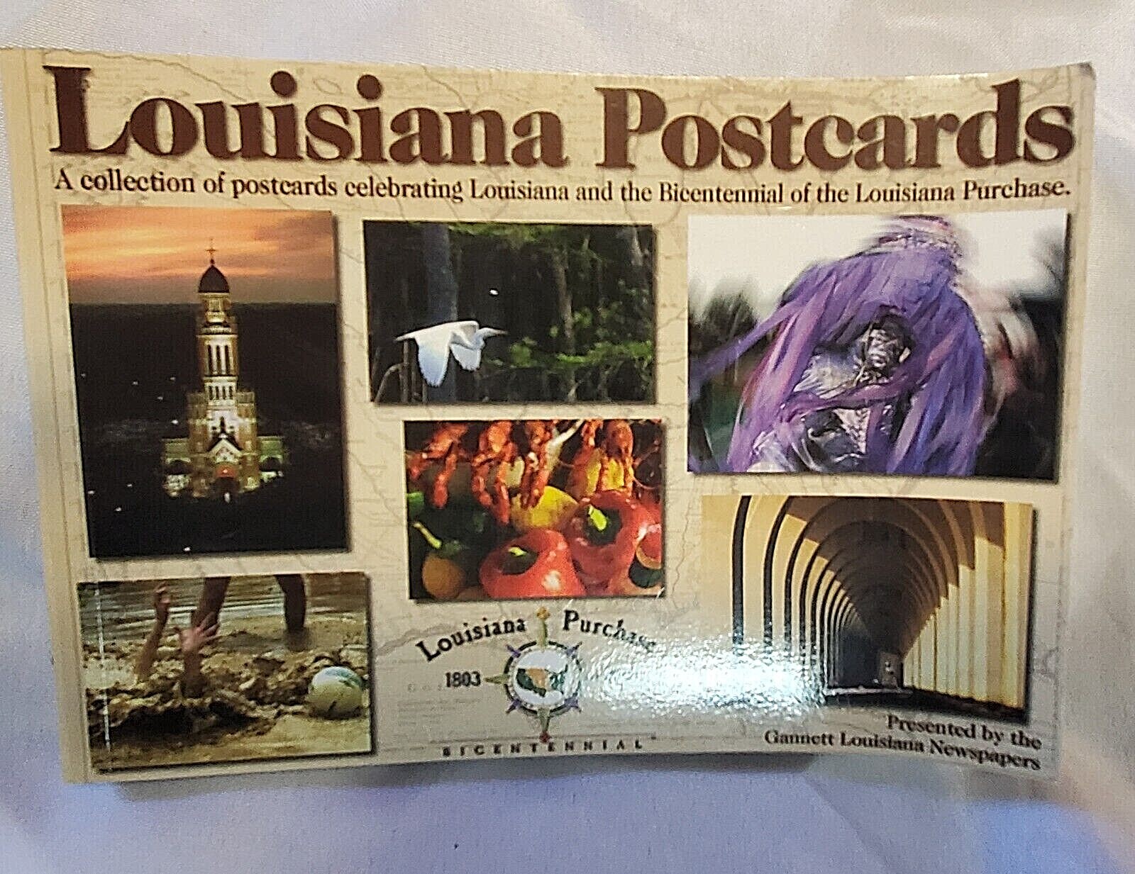 LOT OF 47 LOUISIANA POSTCARDS 2003 LA PURCHASE NEW IN BOOK SEE PICS BEAUTIFUL