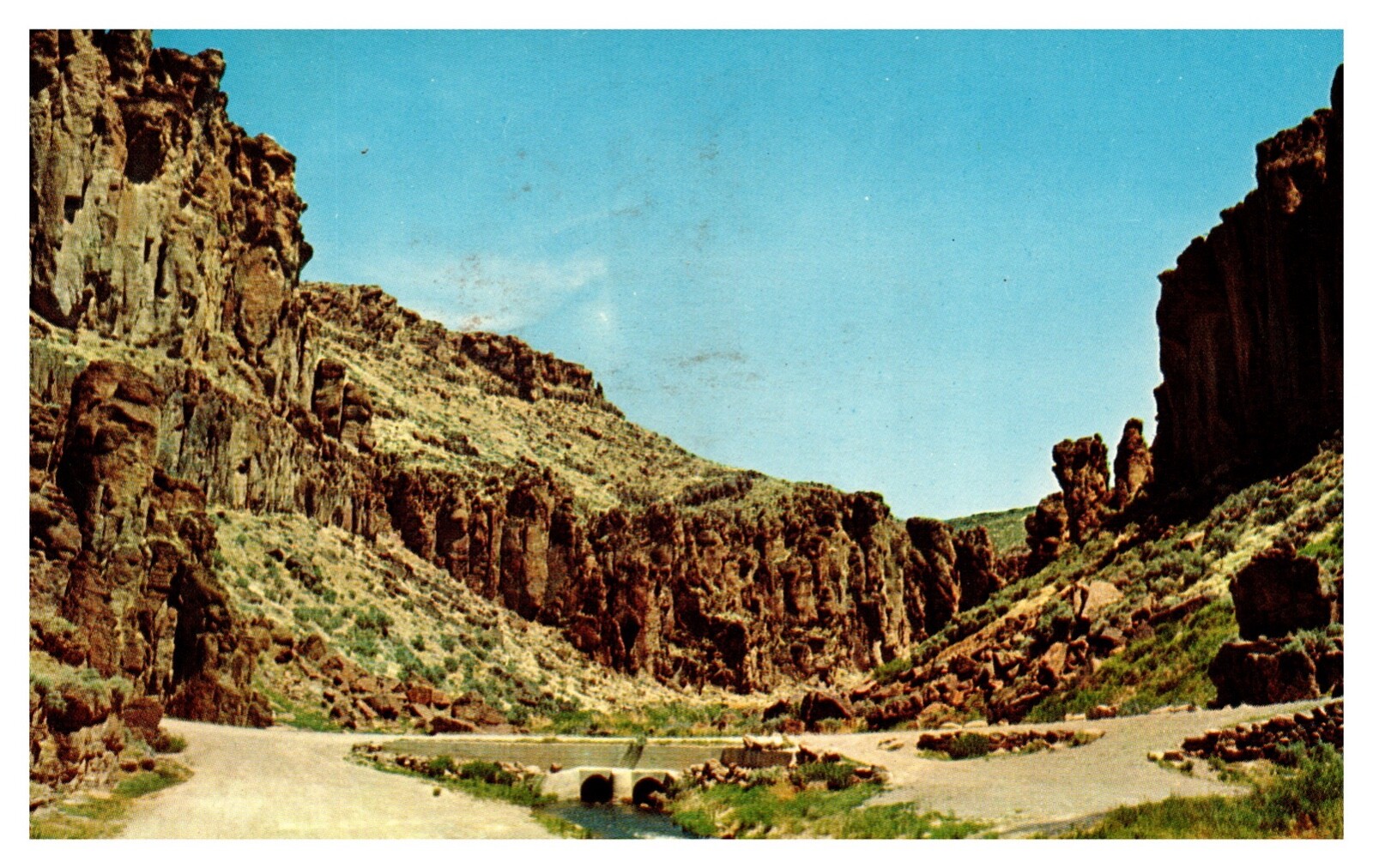 Southern ID Idaho Salmon Falls Creek Near Balance Rock Chrome Postcard