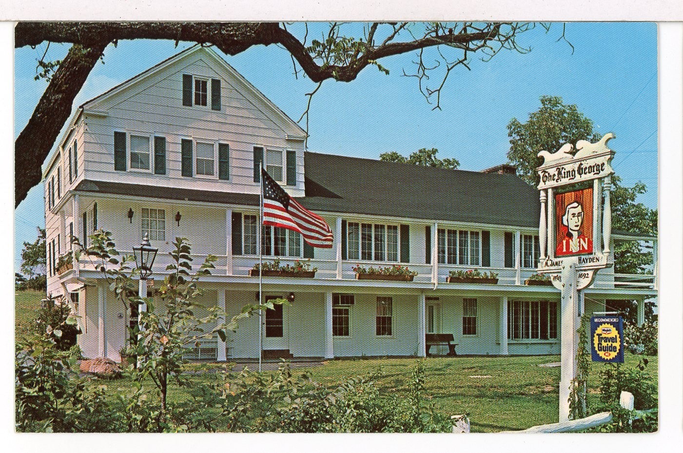 1960s – KING GEORGE INN, Built in 1692, Mount Bethel NJ, Torn Down 2019 Postcard