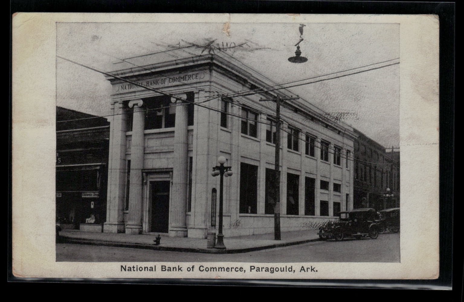 Paragould AR National Bank of Commerce Postcard 1910s Vintage